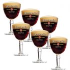 Westmalle bierglazen op voet - 33cl - 6 stuks bij Bierkoelkast.nl