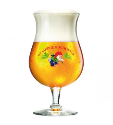 La Chouffe bierglas gevuld met bier