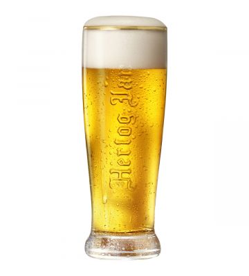 Hertog Jan pilsner bierglas gevuld met bier