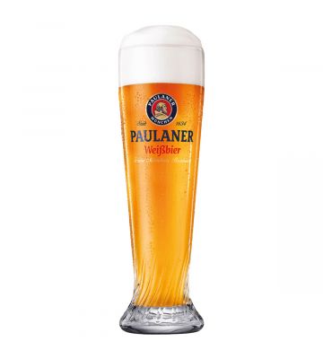 Paulaner Hefe bierglas gevuld met witbier