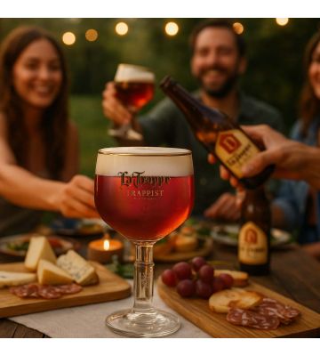 La Trappe bierglazen op voet - 25cl - 6 stuks