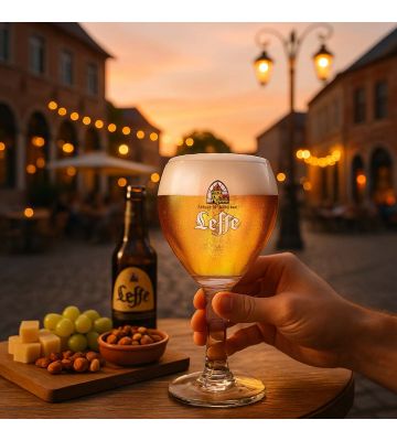 Leffe bierglazen op voet - 33cl - 6 stuks