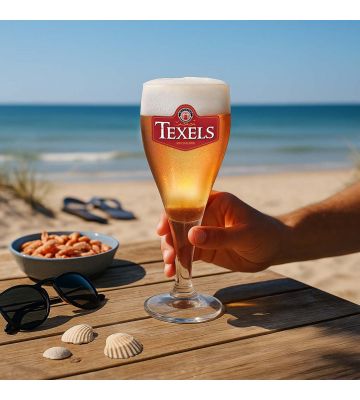Texels bierglazen op voet - 30cl - 6 stuks