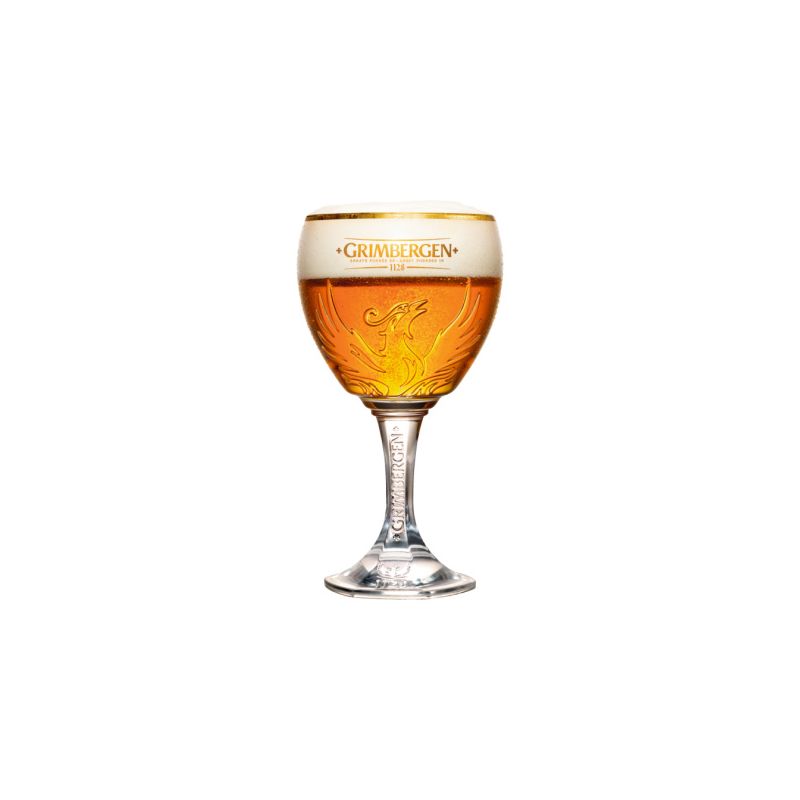 Grimbergen bierglas op voet - 33 cl