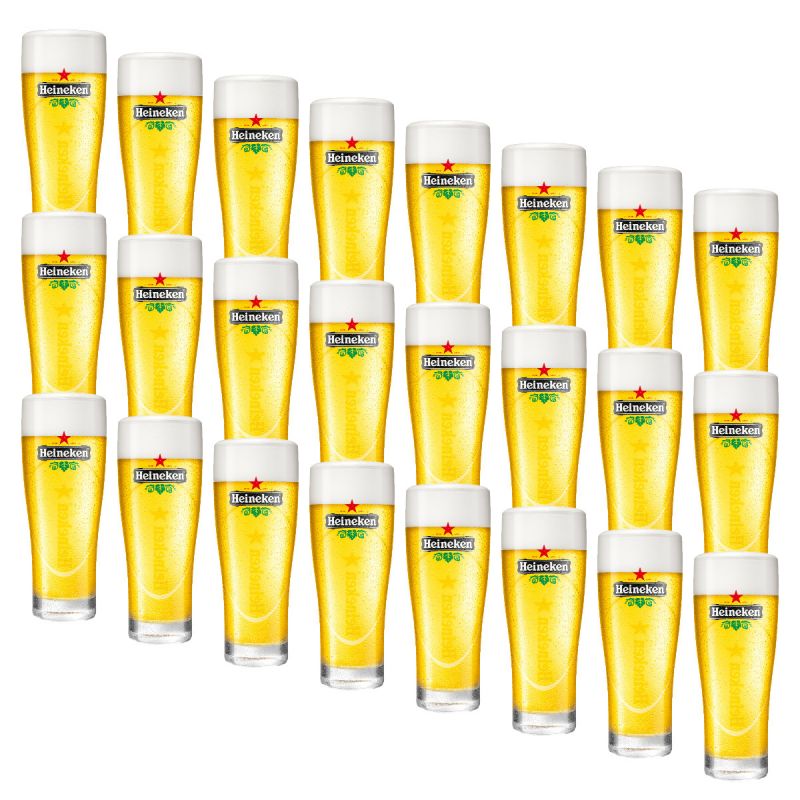 Heineken Ellipse bierglazen - 25cl - 24 stuks