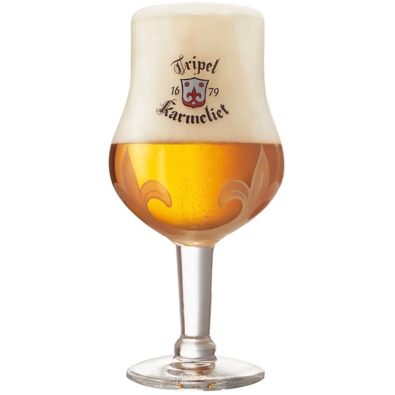 Tripel Karmeliet bierglas op voet - 33cl